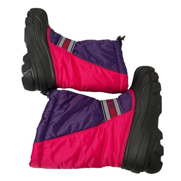 Sorel Girl Youth Purple Pink Insulated Toggle Closure Winter Snow Boots … - Picture 7 of 11